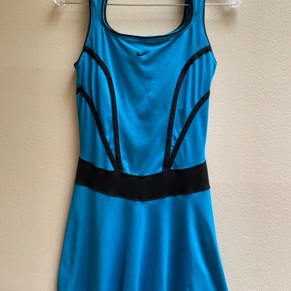 Nike  Women's Blue & Black Small Dry-Fit Tennis / Golf Dress - Picture 1 of 6
